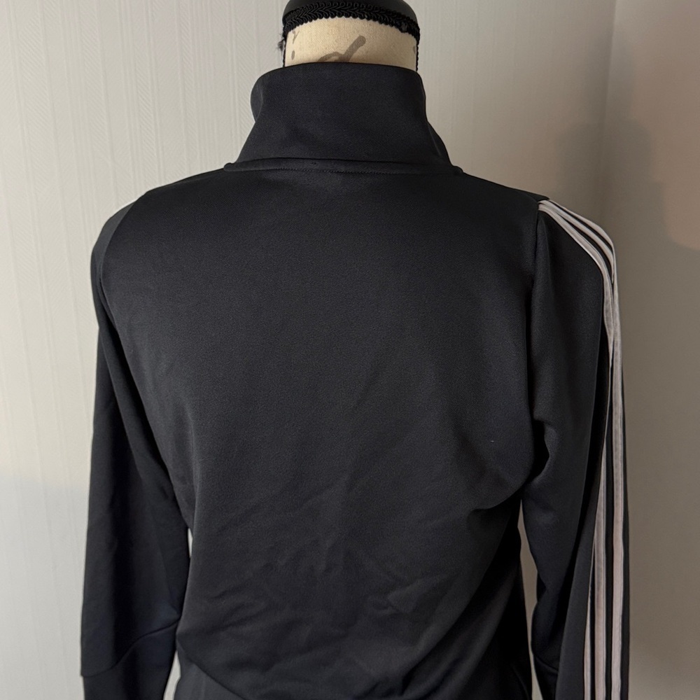 Adidas Men's Messi Icon Logo Jacket in Sark Gray and Blue size Small - Picture 8 of 8